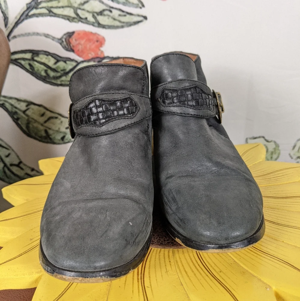 Jeffrey Campbell x free people gray ankle moto boots 6 - Picture 8 of 8